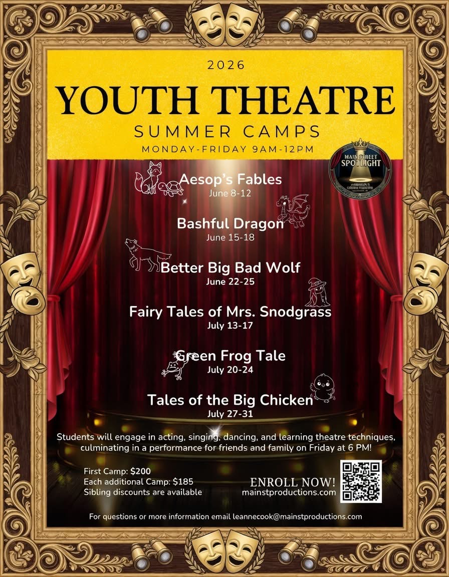 Youth Theatre Summer Camps – Better Big Bad Wolf flyer