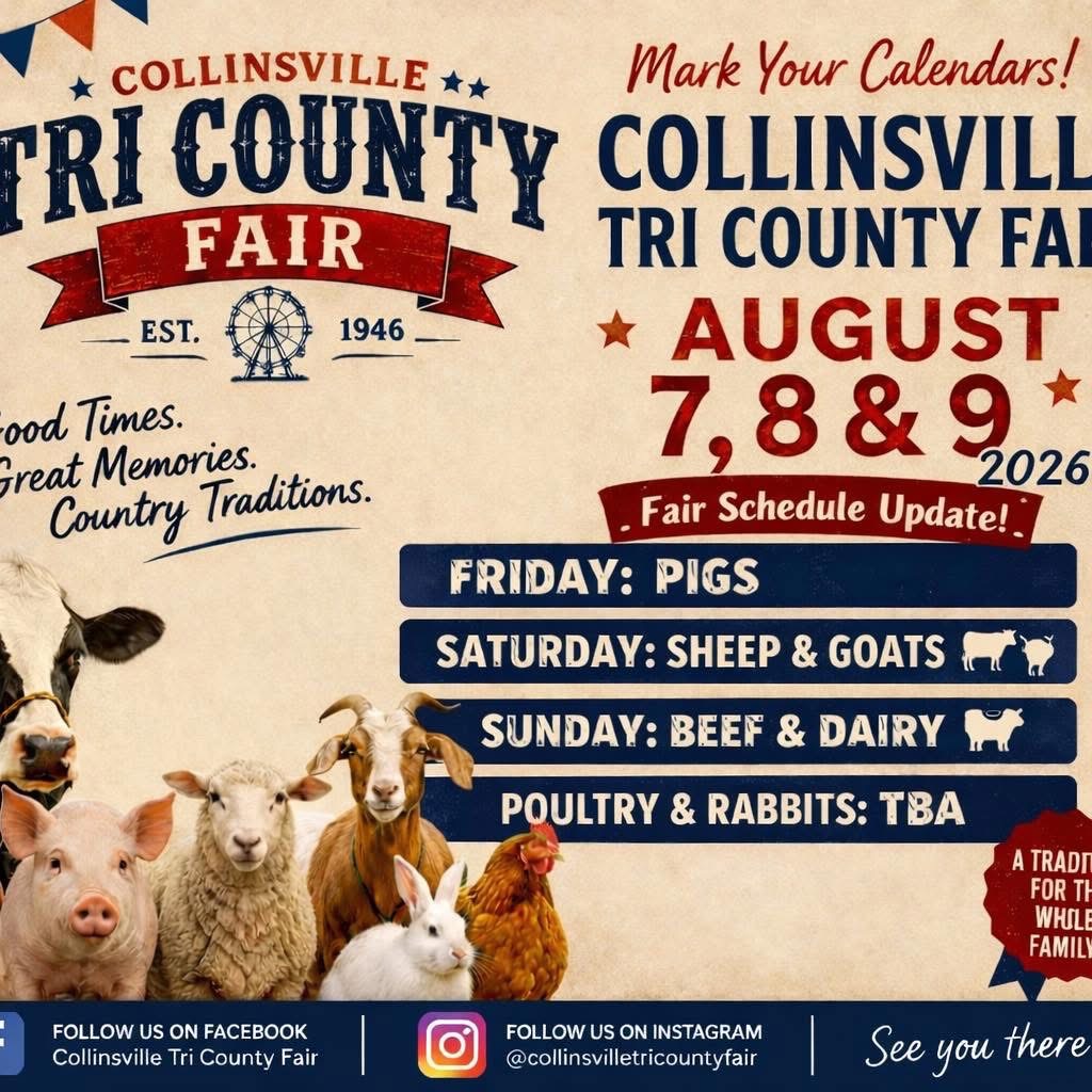 Collinsville Tri County Fair flyer