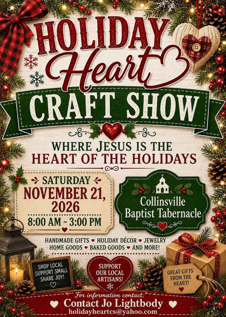 Holiday Heart Craft Show flyer
