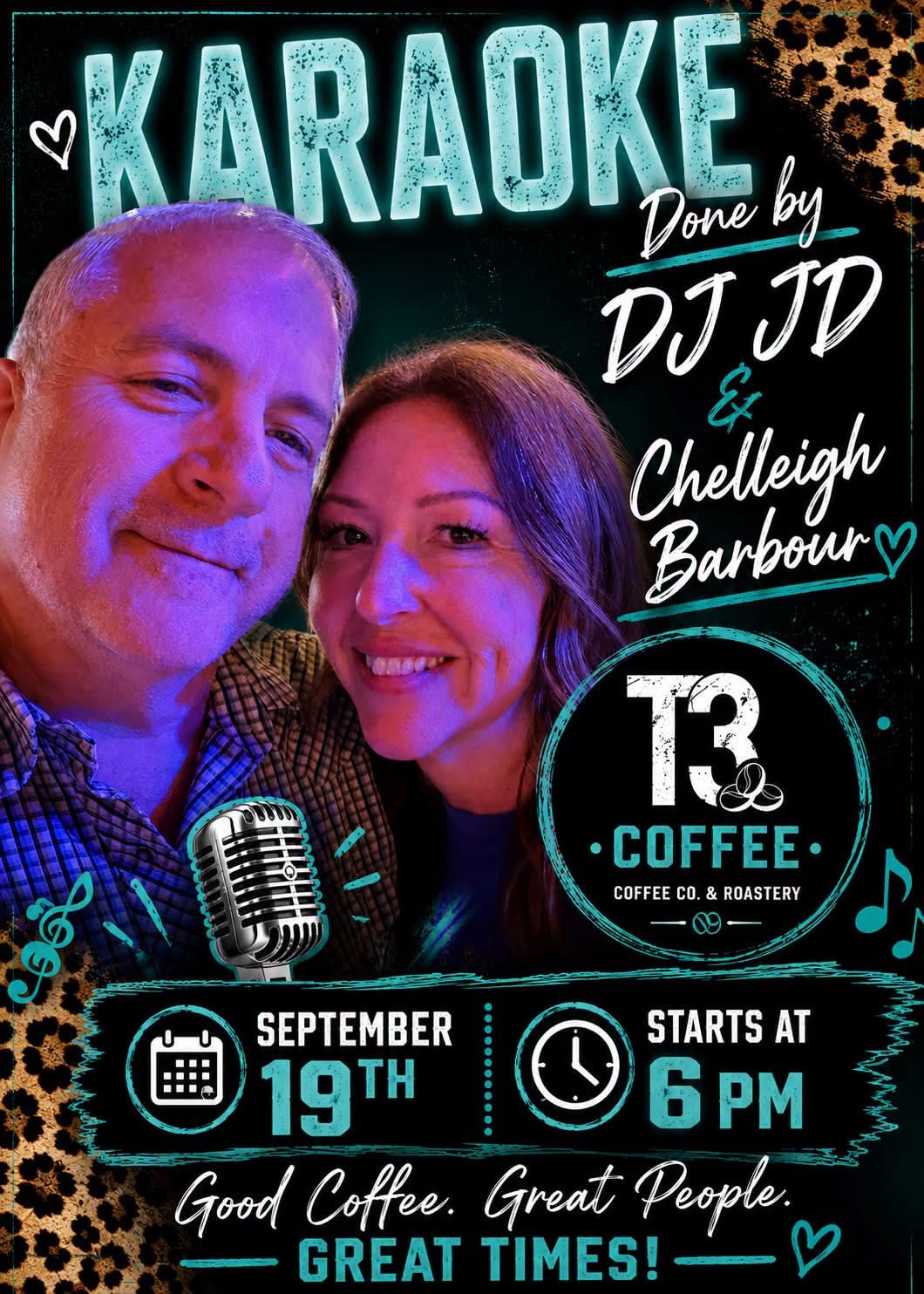 Karaoke Night with DJ JD & Chelleigh Barbour flyer