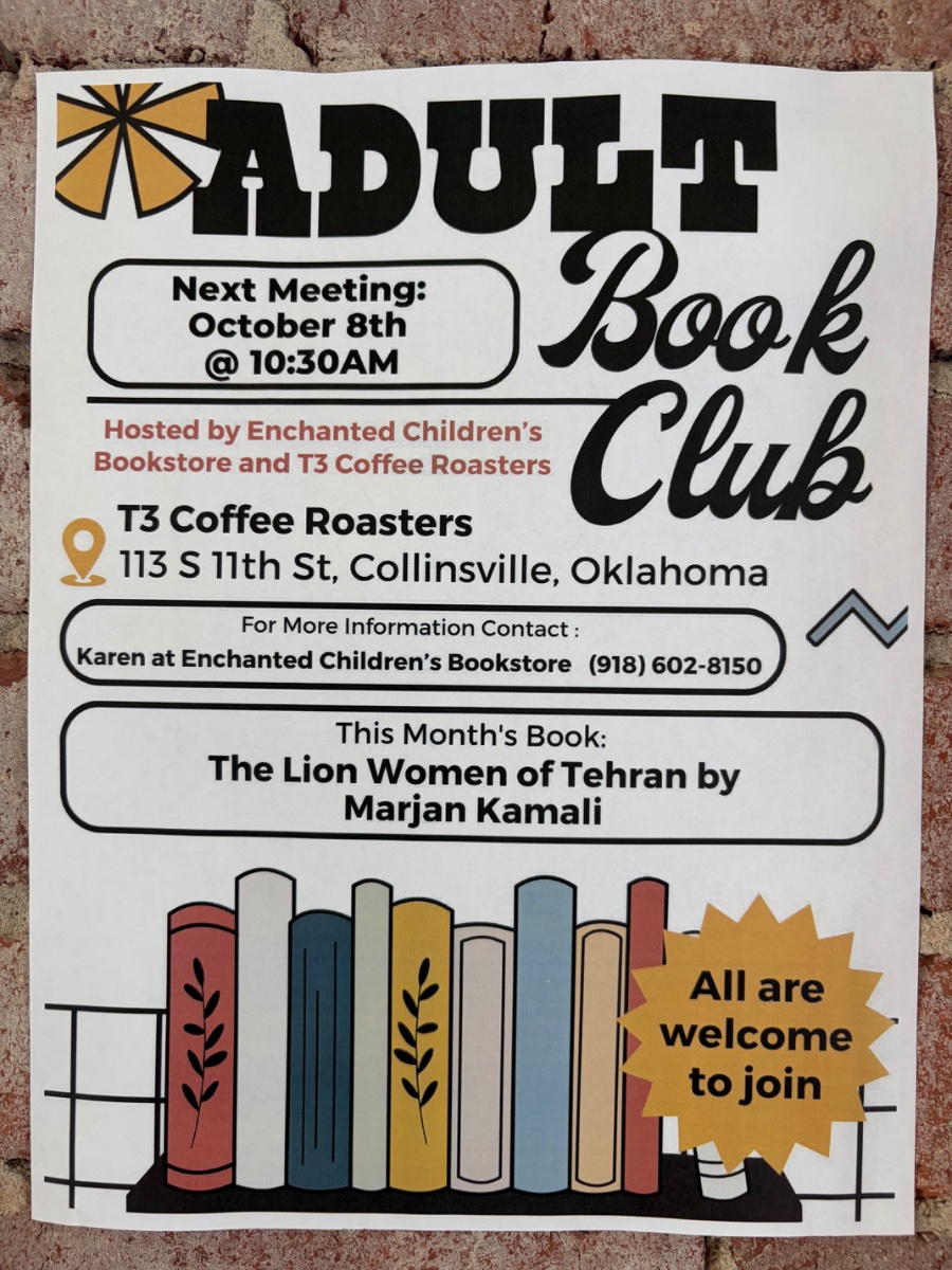 Adult Book Club flyer