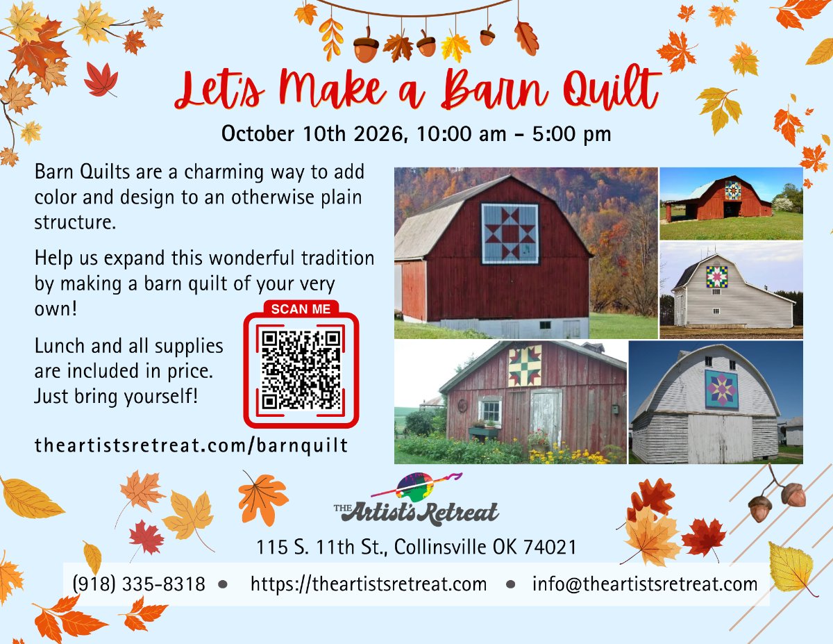 Let's Make a Barn Quilt flyer