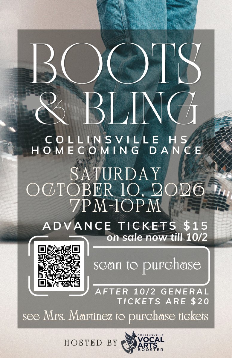 Boots & Bling Homecoming flyer