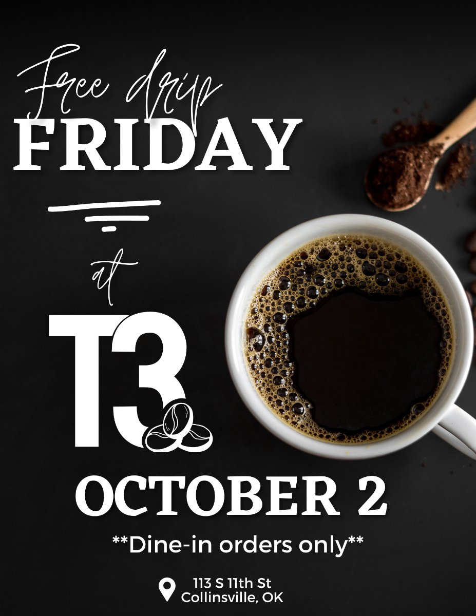 Free Drip Friday flyer